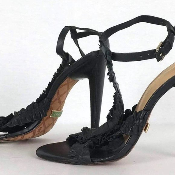 Lamb Gwen Stefani Black Leather heels - Picture 2 of 8